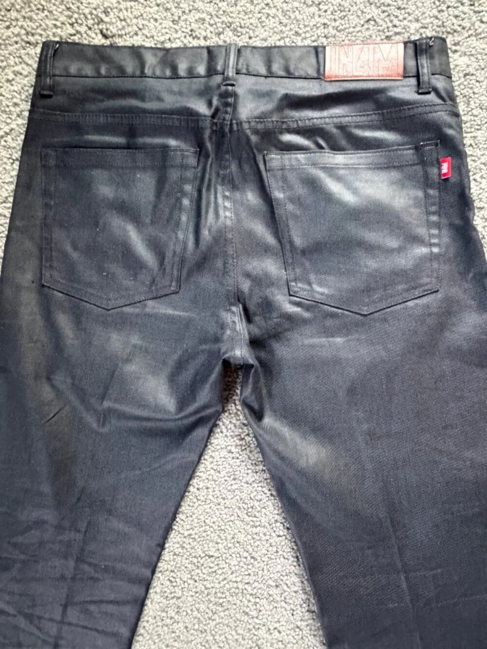 IN4MA-TION - IN4M - Special Waxed Denim Jeans - Men's Sz. 34 Gray - Excel. Cond.